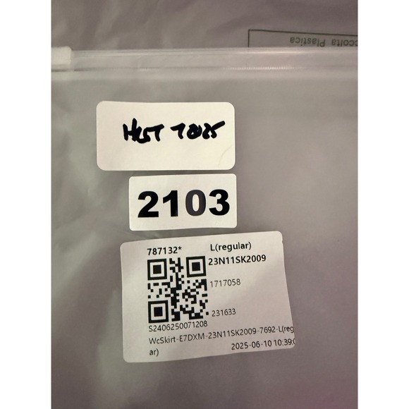 NWT Halara Light Pink Ruffle Split Front Maxi Skirt Elastic Waist Size Large - Picture 8 of 8